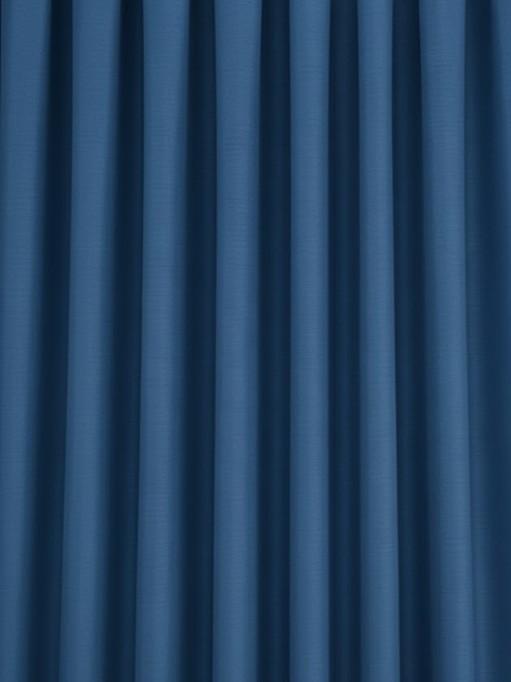9513-04  Dark Blue Silk ready Made Curtain Panel